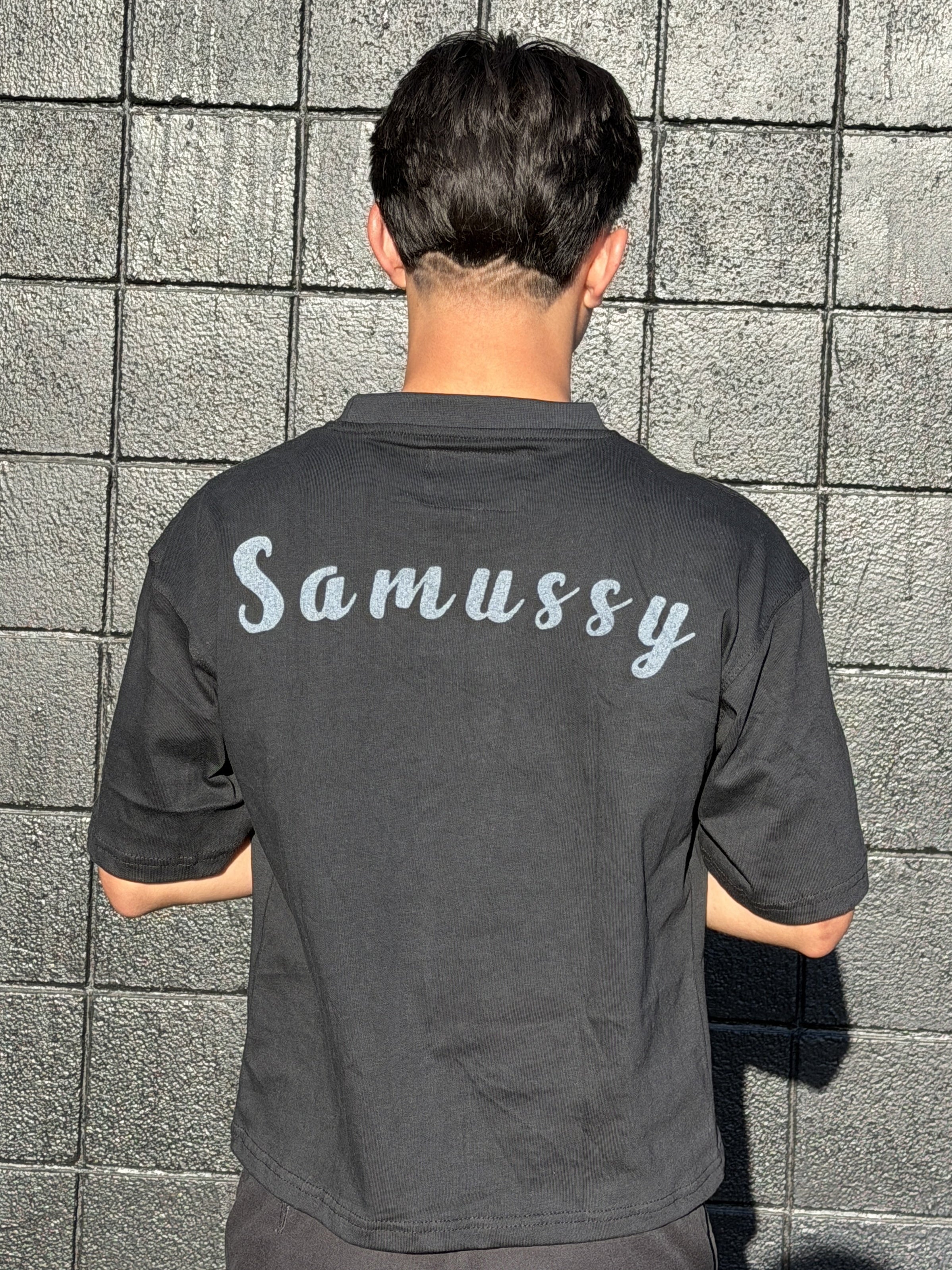Blue on Black OG Samussy T-Shirt