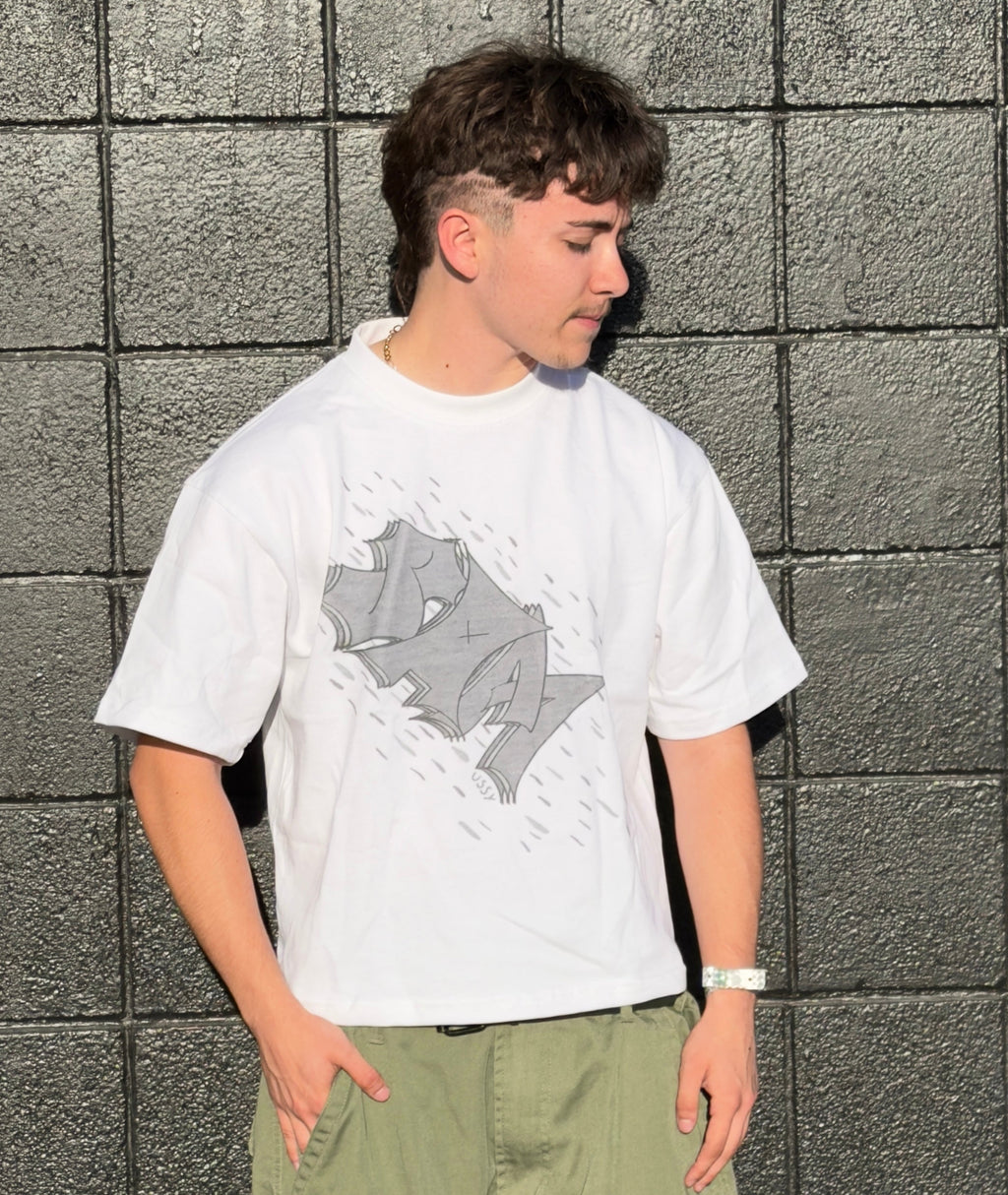 Grey on White OG Samussy T-Shirt