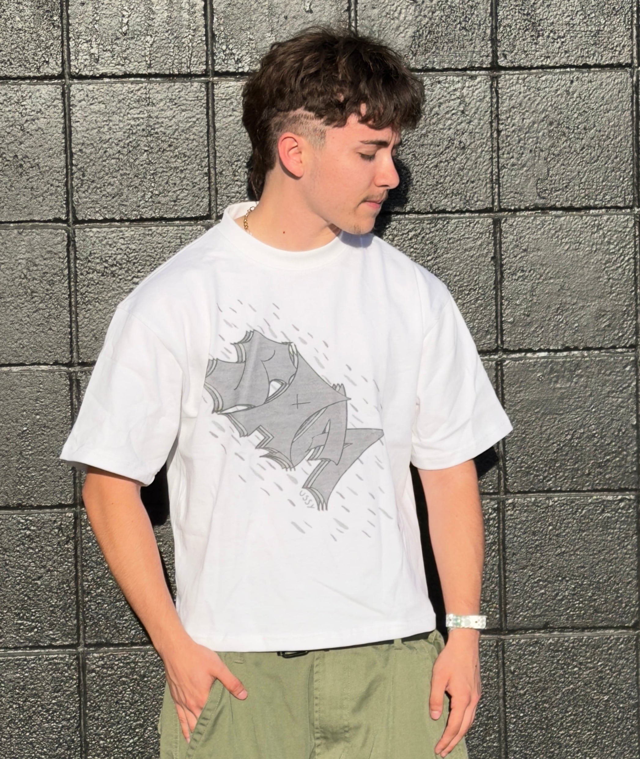 Grey on White OG Samussy T-Shirt