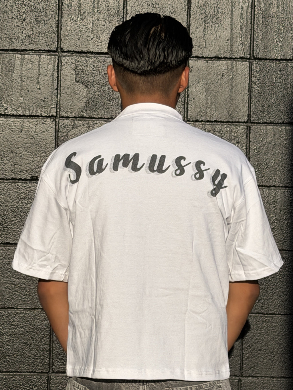 Pink on White OG Samussy T-Shirt