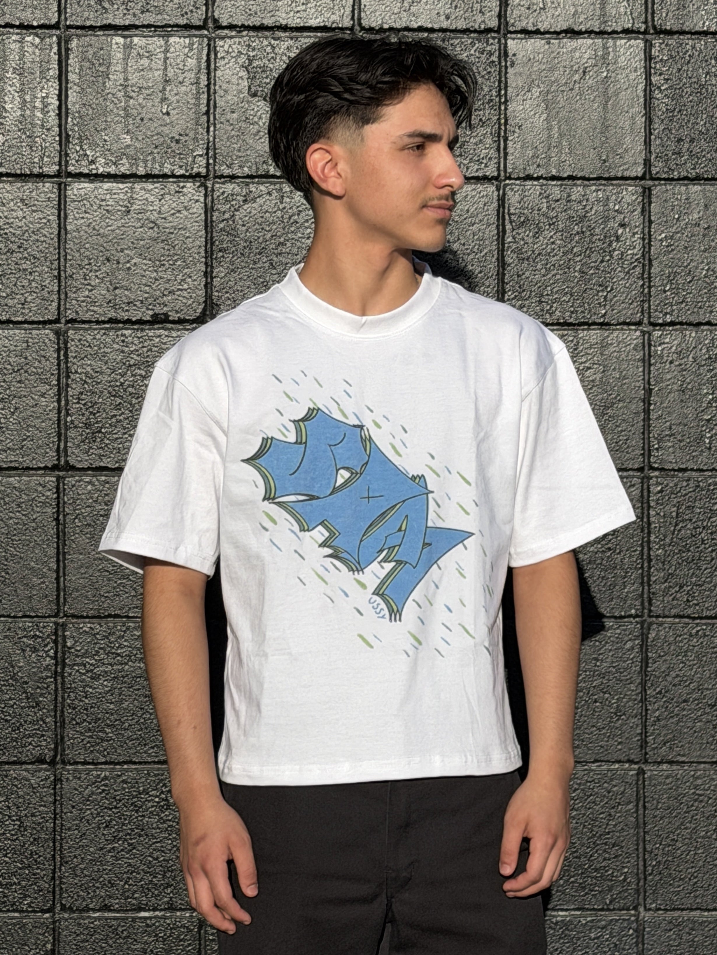 Blue on White OG Samussy T-Shirt