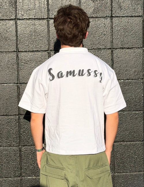 Grey on White OG Samussy T-Shirt