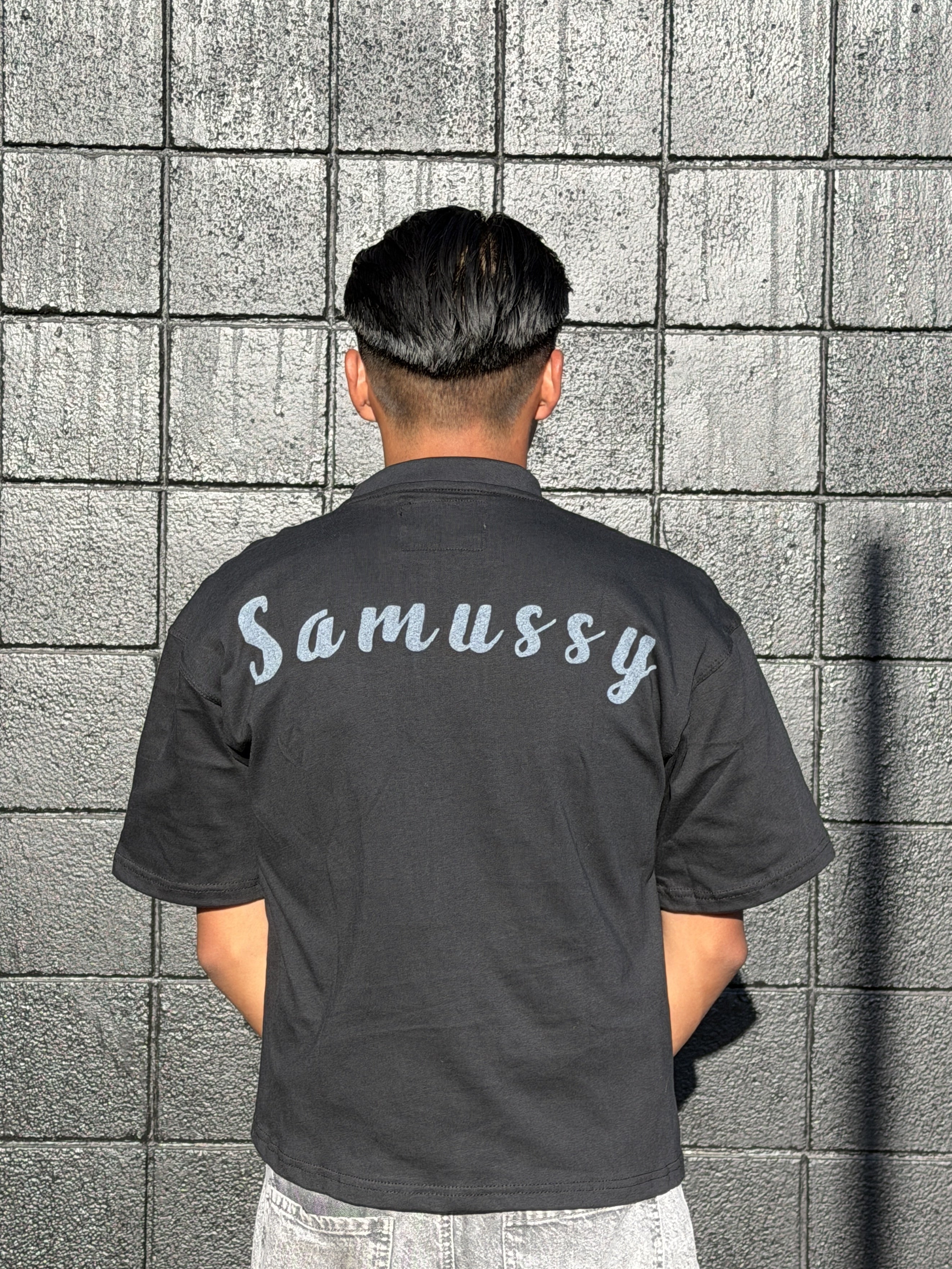 Pink on Black OG Samussy T-shirt